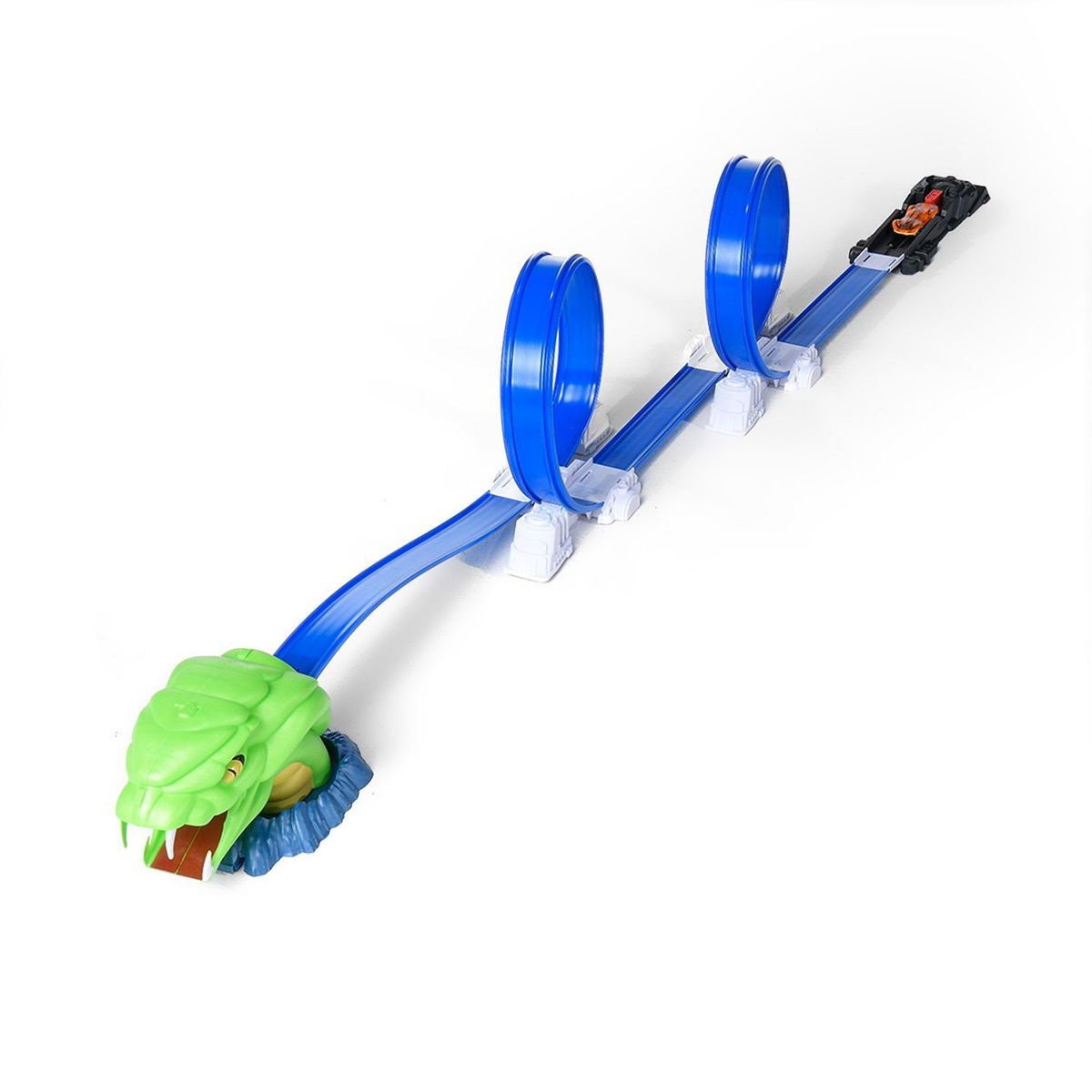 KIDS N PLAY - Pista de carros de juguete escape de la Cobra, Incluye 1 carros de aluminio