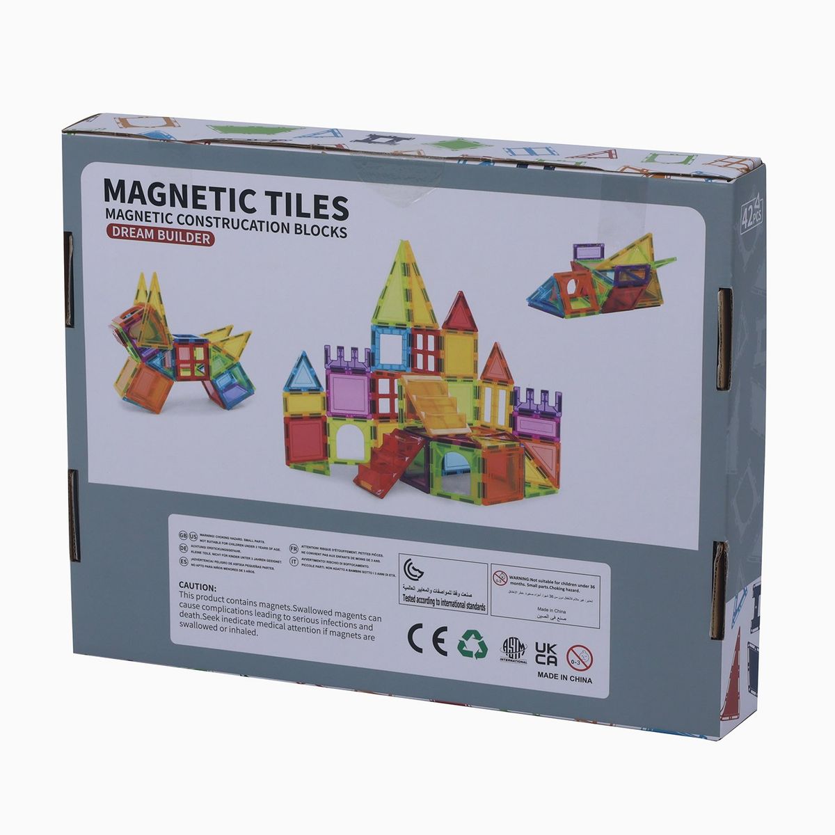  - Juguete de construcción Bloques magnéticos para niños. Incluye 42 piezas