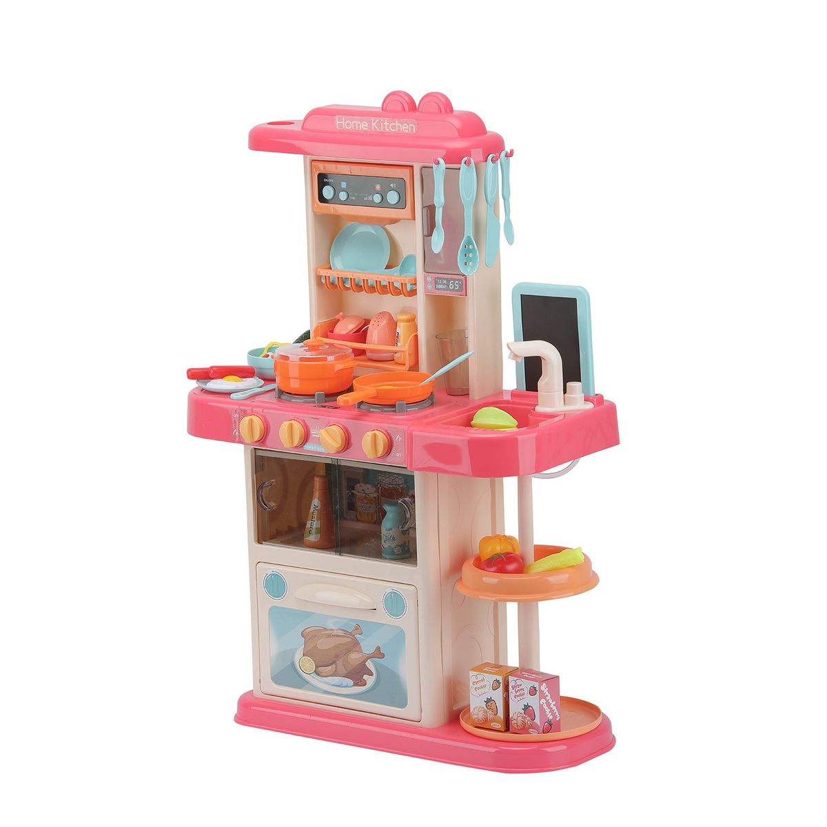 KIDS N PLAY - Cocina para niños de juguete con accesorios y sonidos