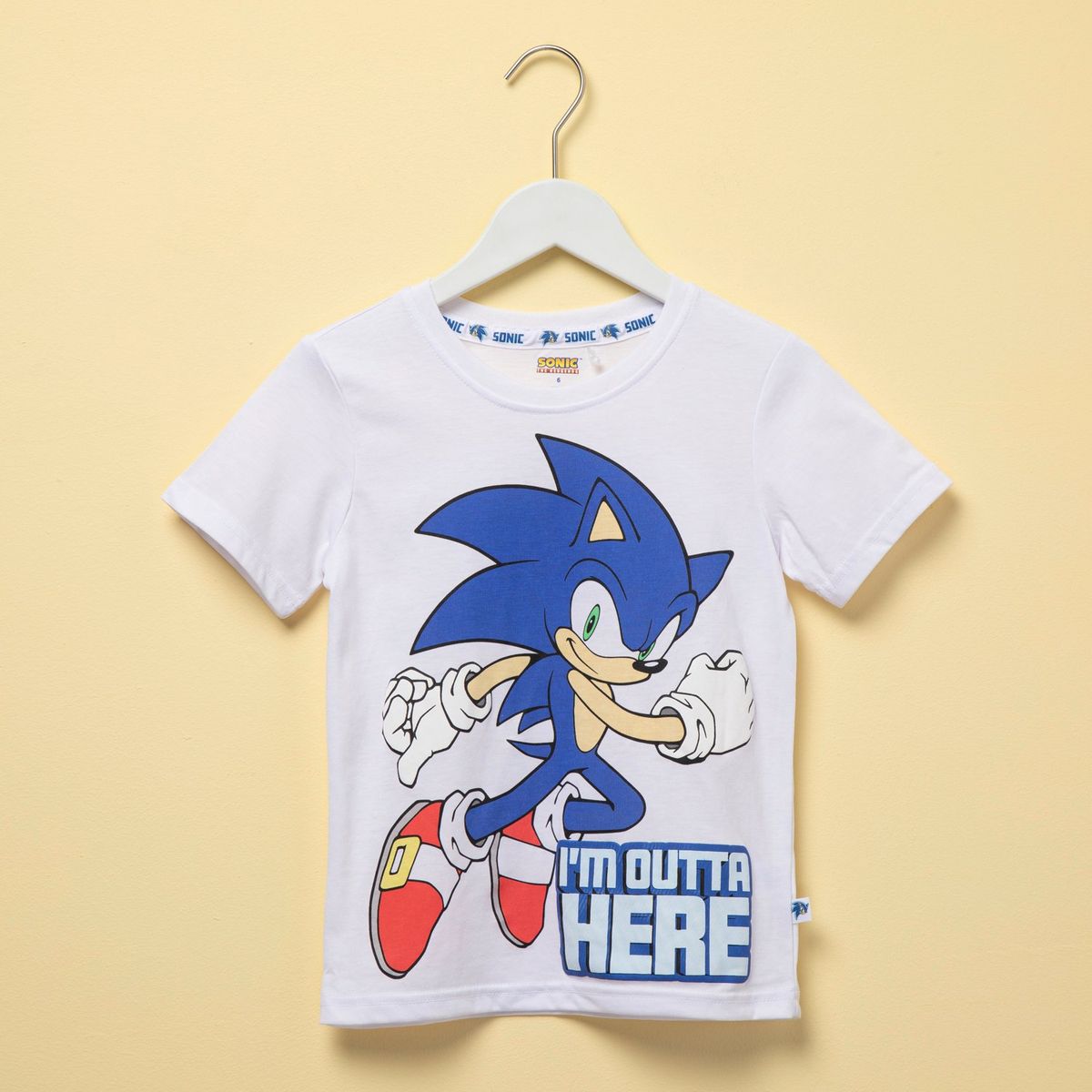 SONIC - Camiseta Niño Manga corta en Algodón Sonic