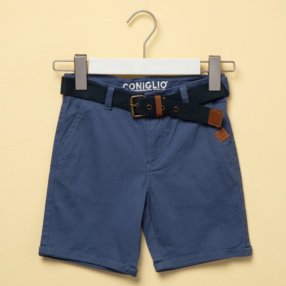 CONIGLIO - Bermuda Niño Con cinturón Algodón Coniglio