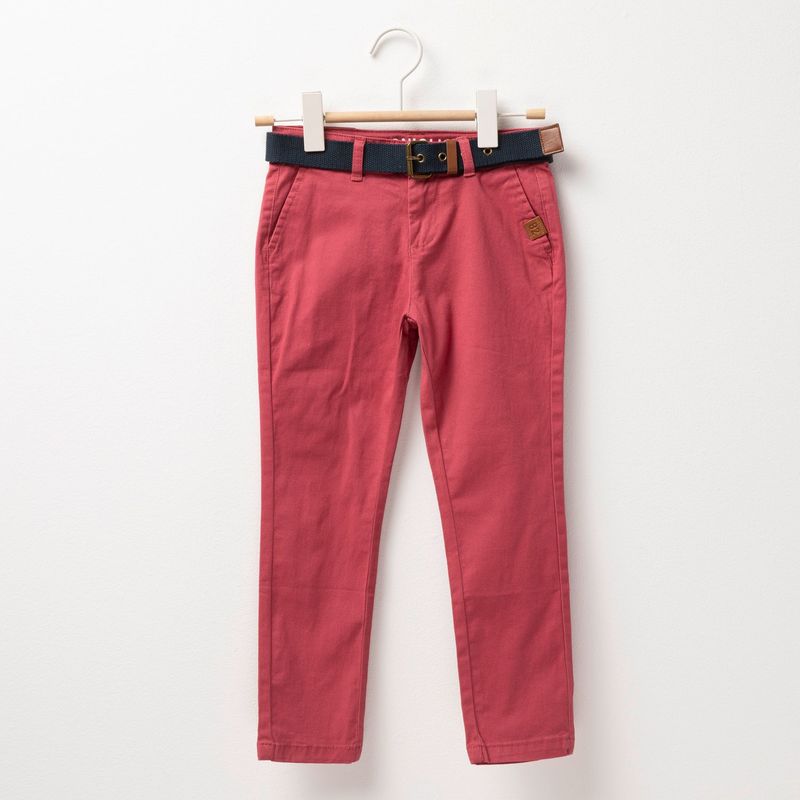 CONIGLIO - Pantalón Niño Con cinturón de Algodón Coniglio