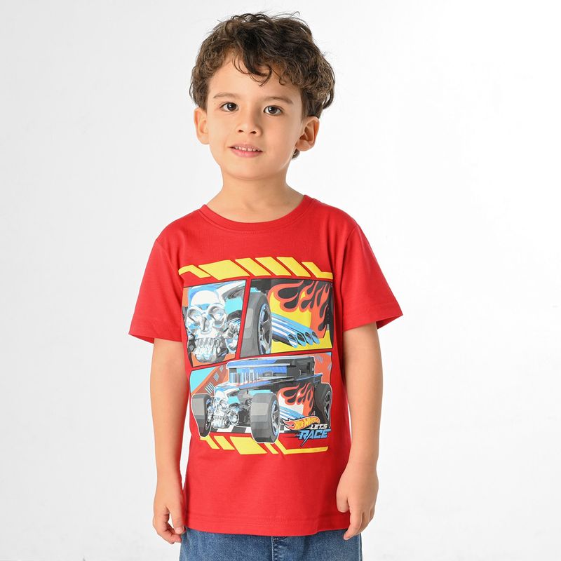 HOT WHEELS - Camiseta Niño en Algodón Hot Wheels
