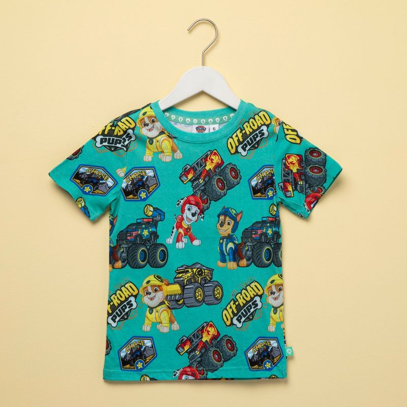 PAW PATROL - Camiseta Niño Manga corta de Algodón Paw Patrol