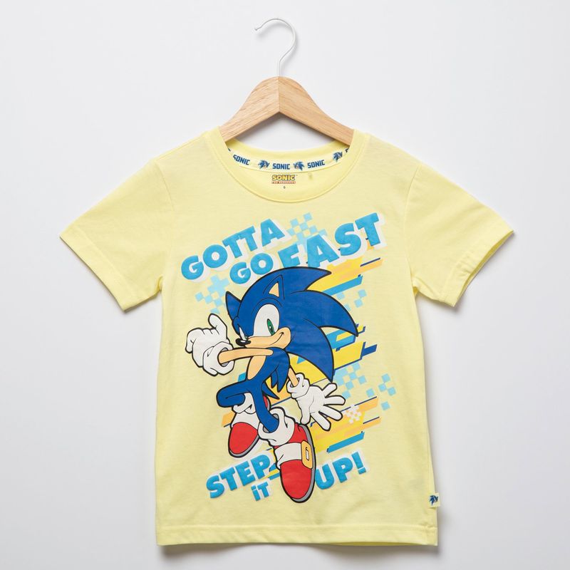  - Camiseta Niño Manga corta en Algodón Sonic
