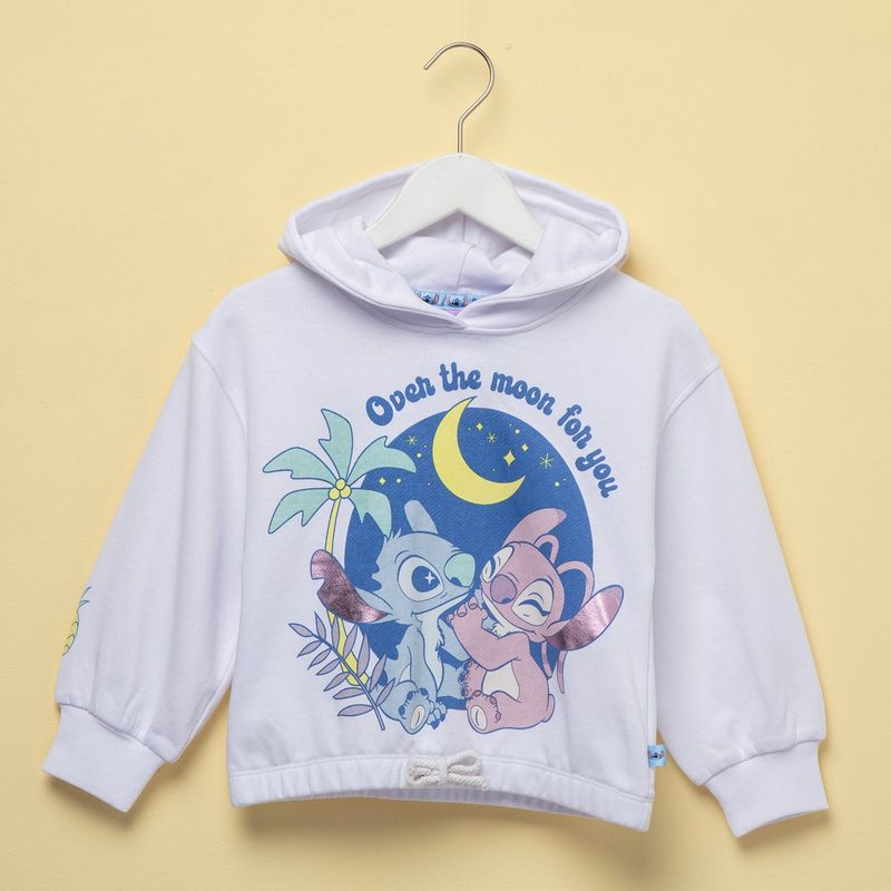 LILO & STITCH - Saco para Niña con capucha Lilo & Stitch de Algodón