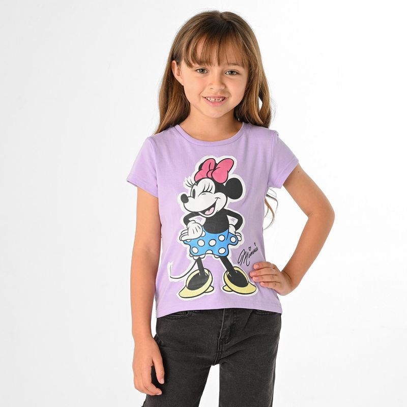 MINNIE - Camiseta Niña Manga corta en Algodón Minnie
