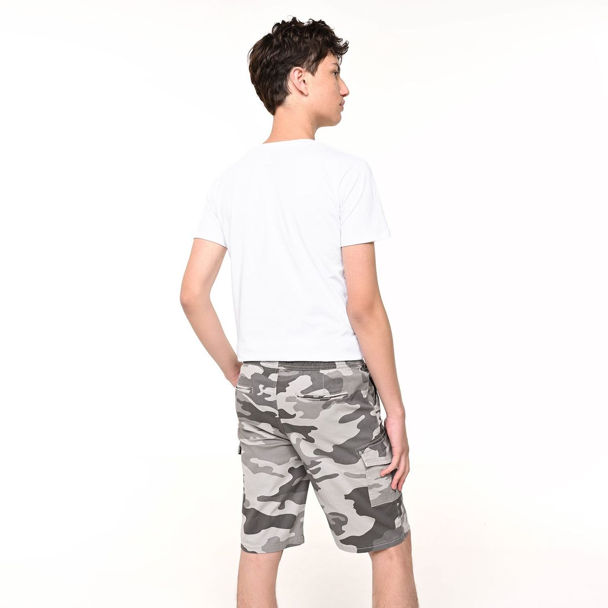 FEDERATION - Bermuda Niño con Estampado Cintura elásticada Algodón Federation