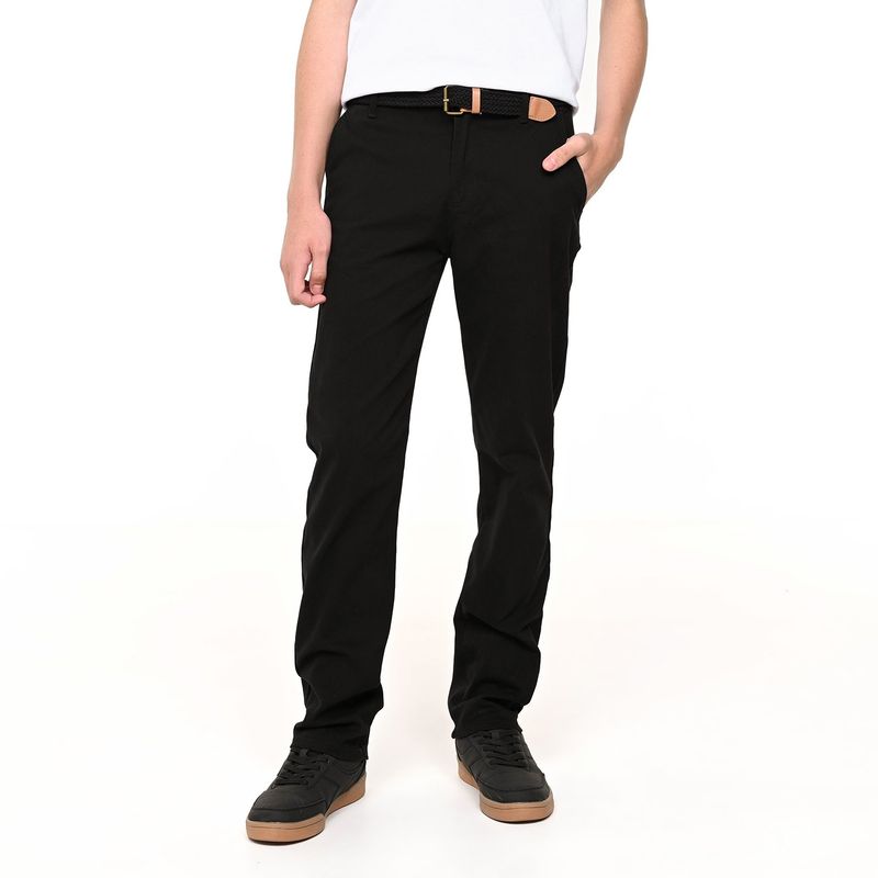 FEDERATION - Pantalón Niño Con cinturón de Algodón Federation