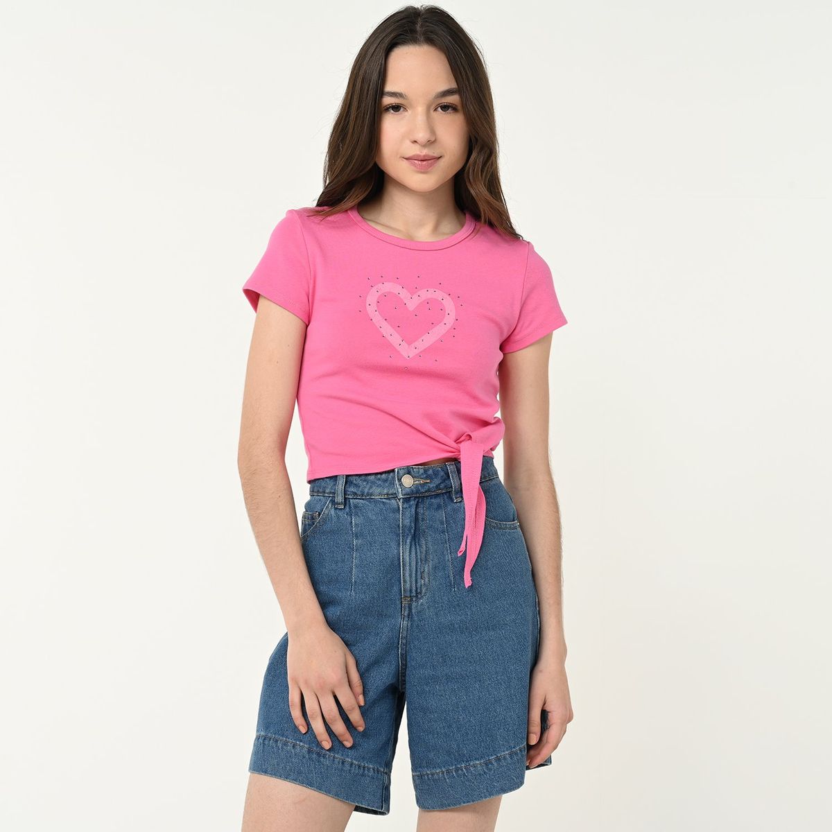 ELV - Top Niña con Estampado Manga corta Algodón ELV