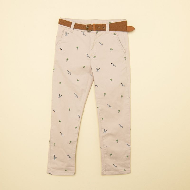 YAMP - Pantalón Niño Con cinturón de Algodón Yamp