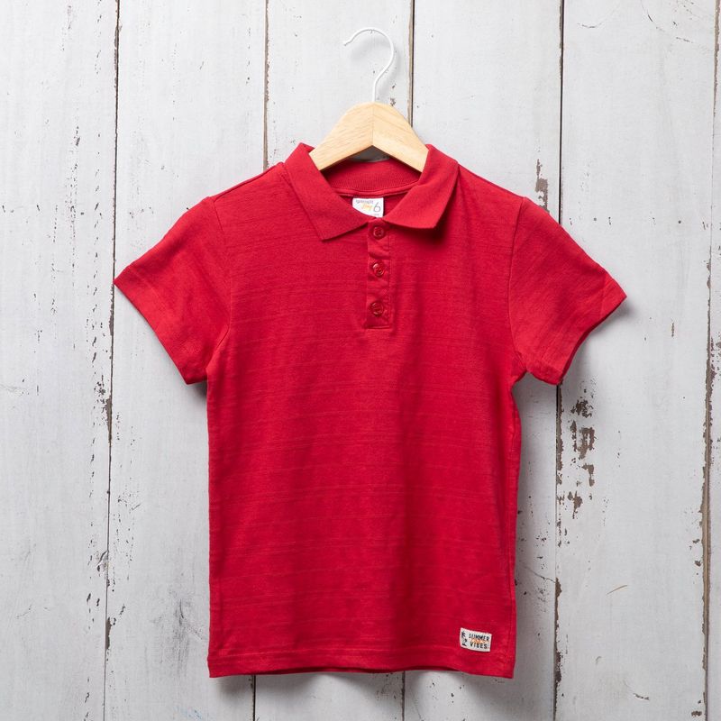 YAMP - Camiseta polo Niño Manga corta Algodón Yamp