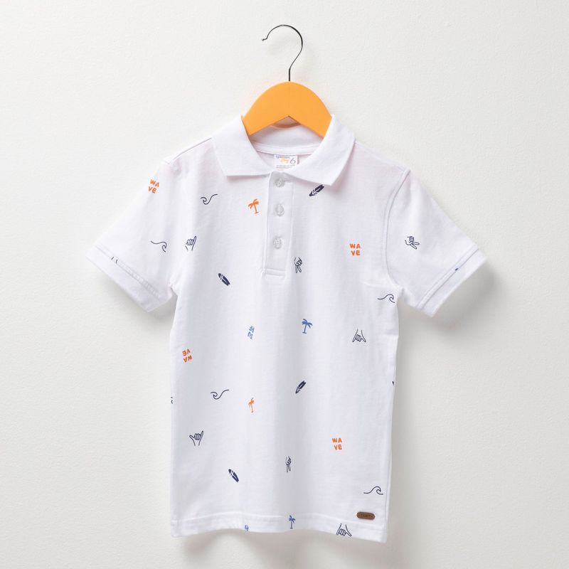 YAMP - Camiseta polo Niño con Estampado Manga corta Yamp
