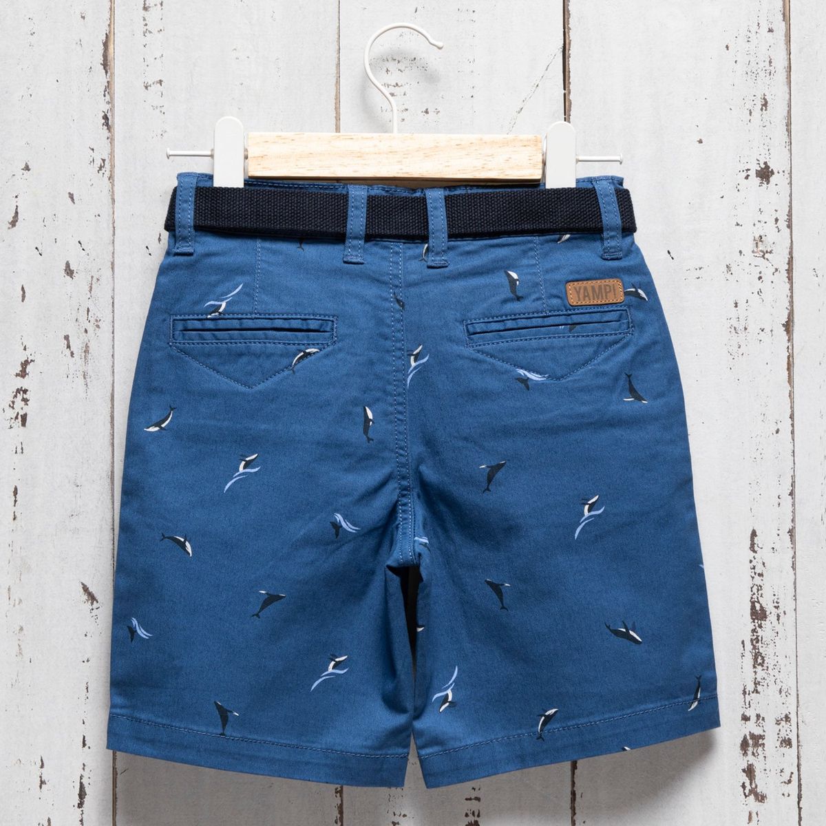 YAMP - Bermuda Niño Con cinturón de Algodón Yamp