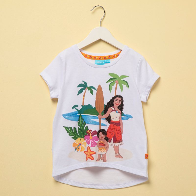  - Camiseta Niña con Estampado Manga corta Algodón MOANA