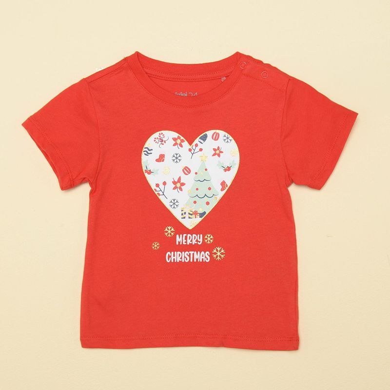 YAMP - Camiseta Bebé niña con Estampado Manga corta Algodón Yamp