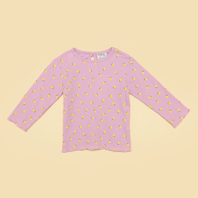 YAMP - Camiseta manga larga Bebé niña con Estampado Algodón Yamp