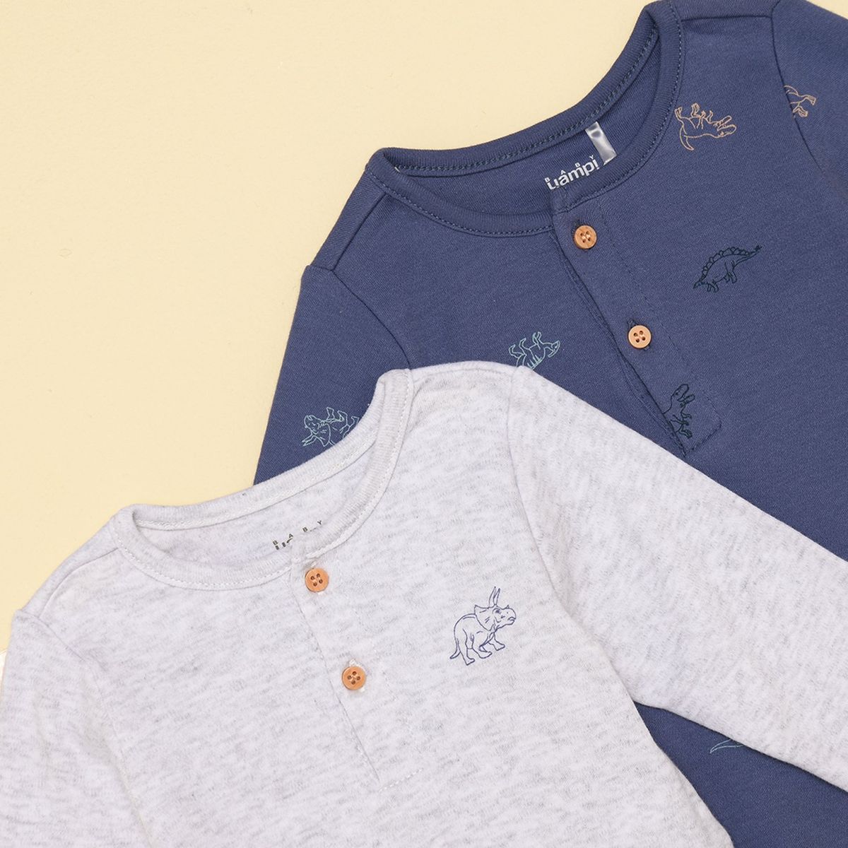 YAMP - Body Bebé niño Pack de 2 unidades Algodón Yamp