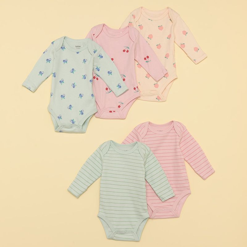 YAMP - Body Bebé niña Pack de 5 unidades Algodón Yamp