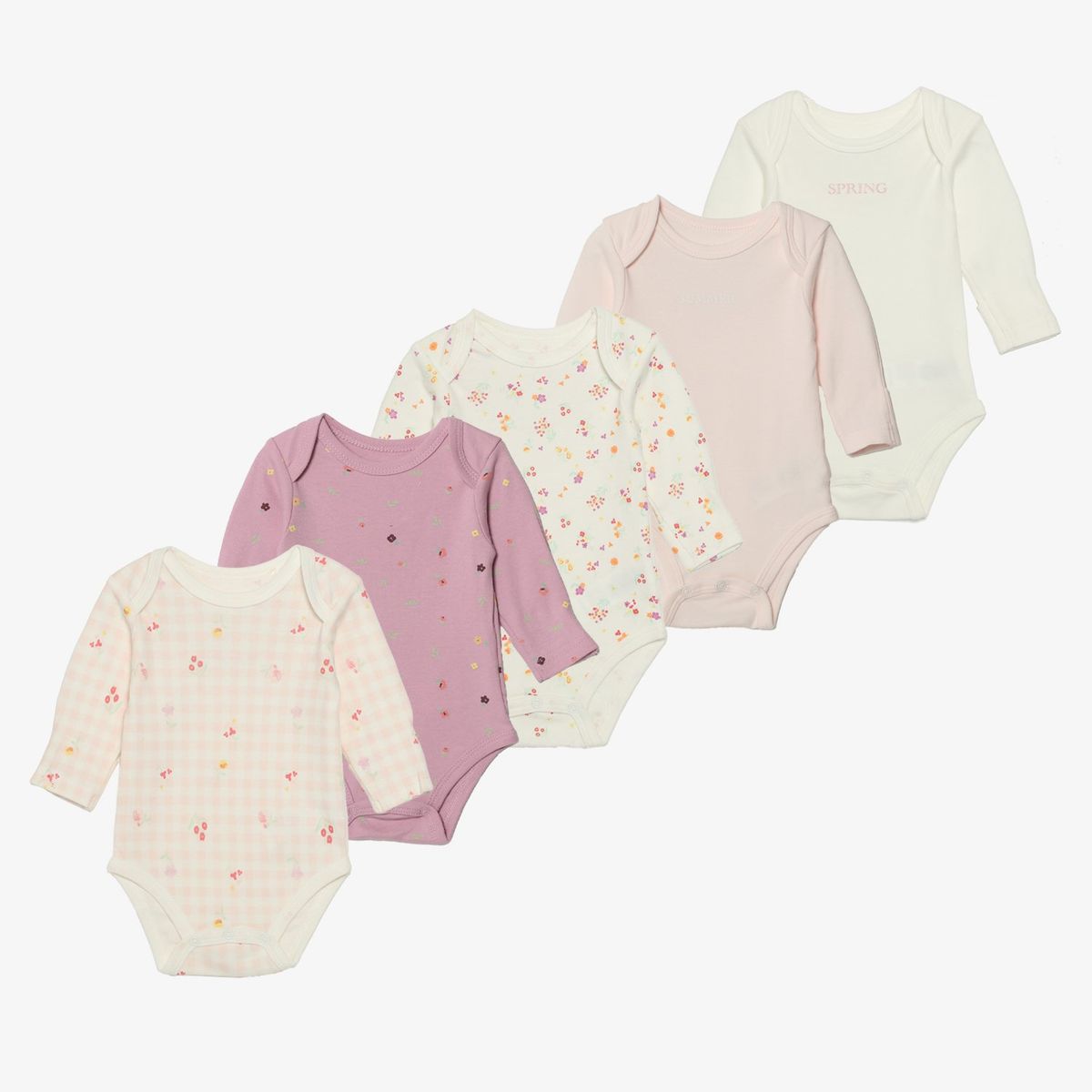 YAMP - Body Bebé niña Pack de 5 unidades Algodón Yamp