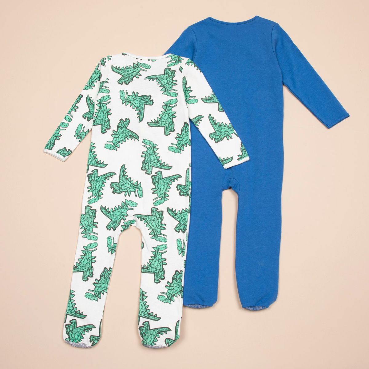 YAMP - Pijamas para Bebé niño Pack de 2 unidades Manga larga de Algodón Yamp