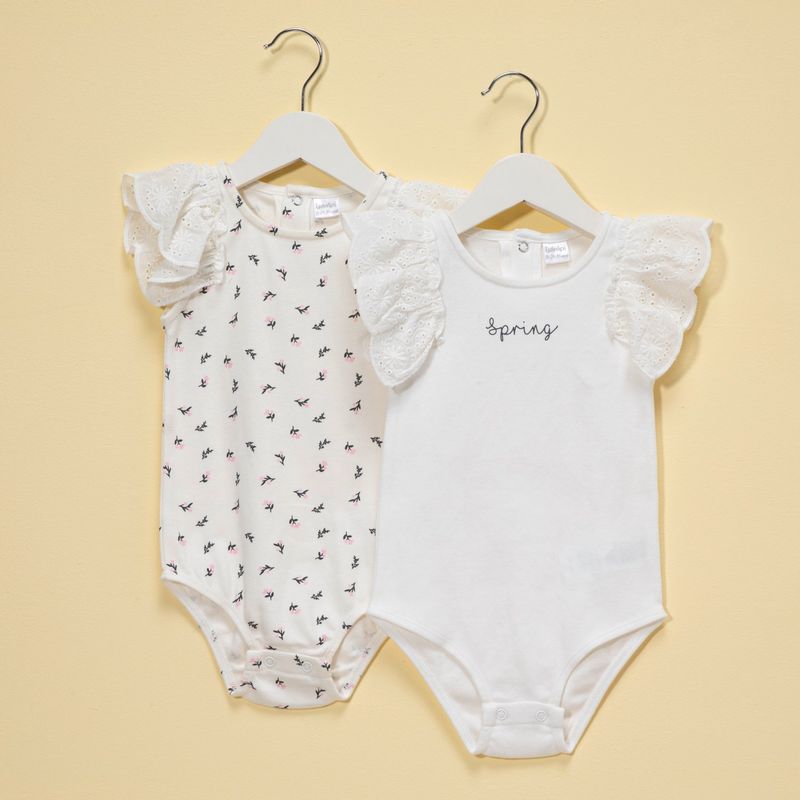 YAMP - Body Bebé niña Pack de 2 unidades Algodón Yamp