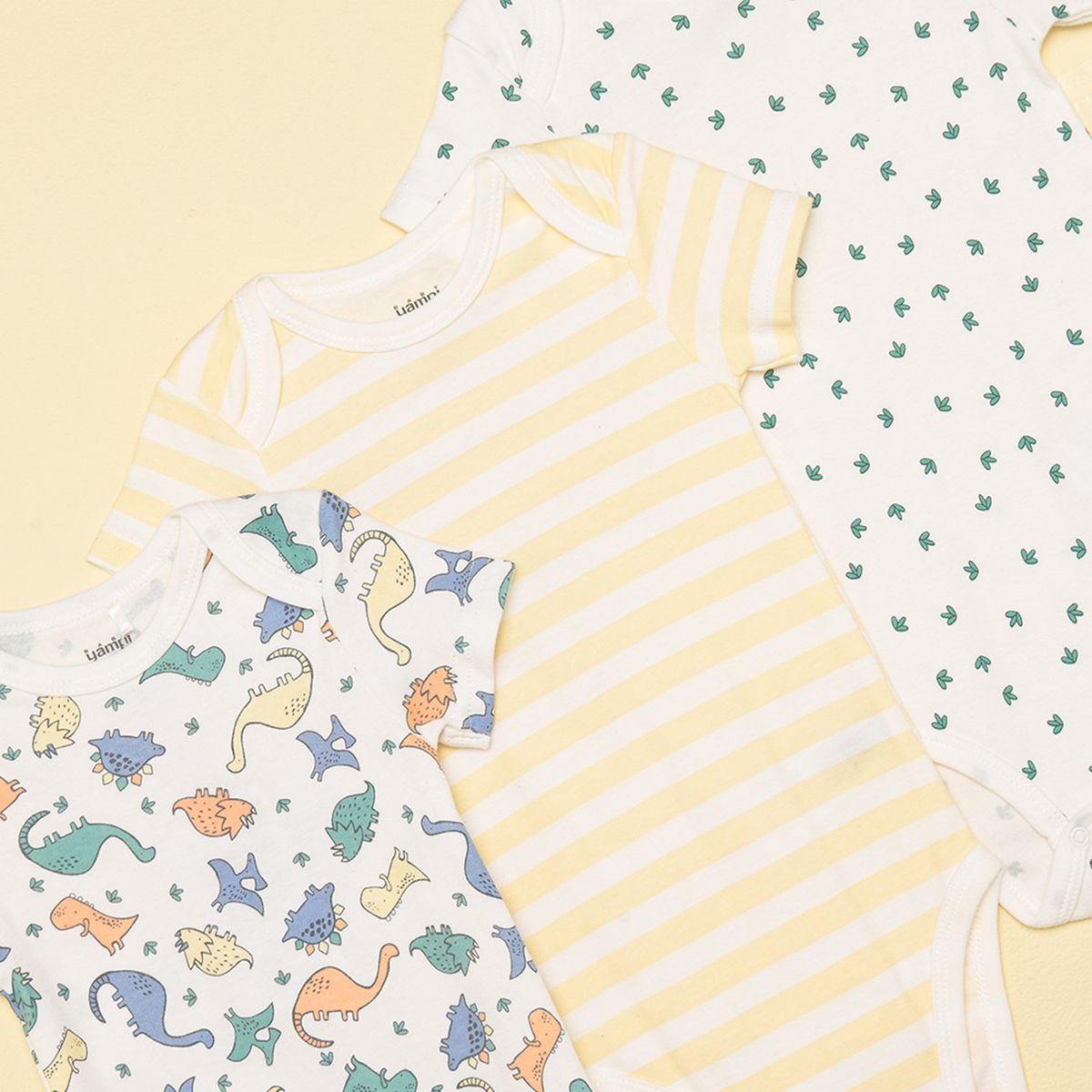 YAMP - Body Bebé niño Pack de 3 unidades Algodón Yamp