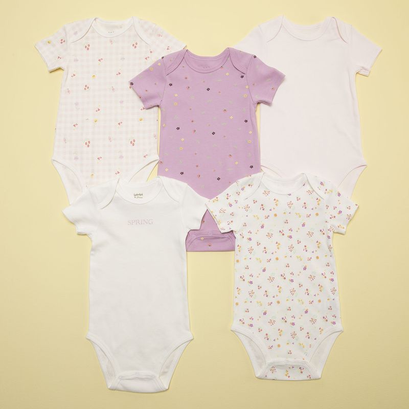 YAMP - Body Bebé niña Pack de 5 unidades Algodón Yamp