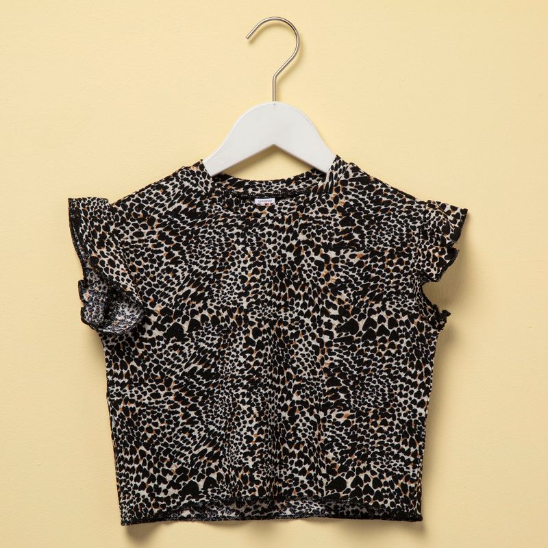 YAMP - Camiseta Niña Animal print Manga corta Yamp