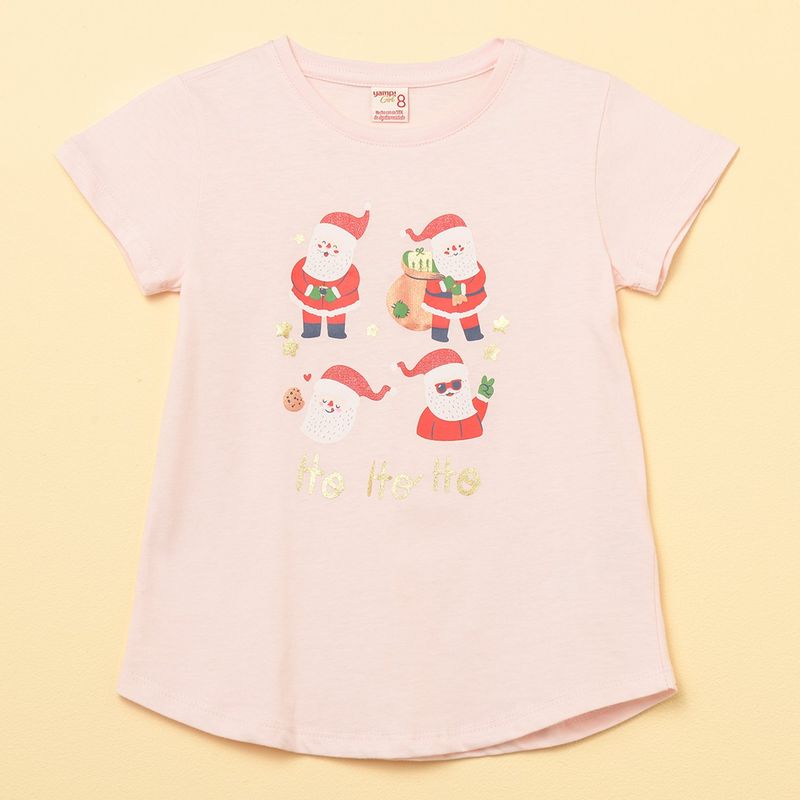 YAMP - Camiseta Niña con Estampado Manga corta Algodón Yamp