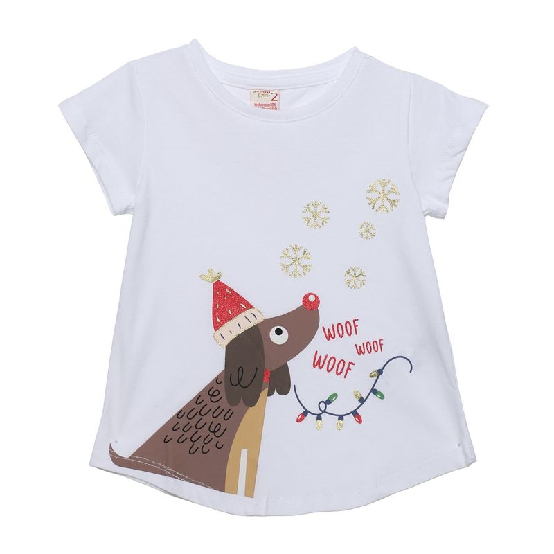 YAMP - Camiseta Niña con Estampado Manga corta Algodón Yamp