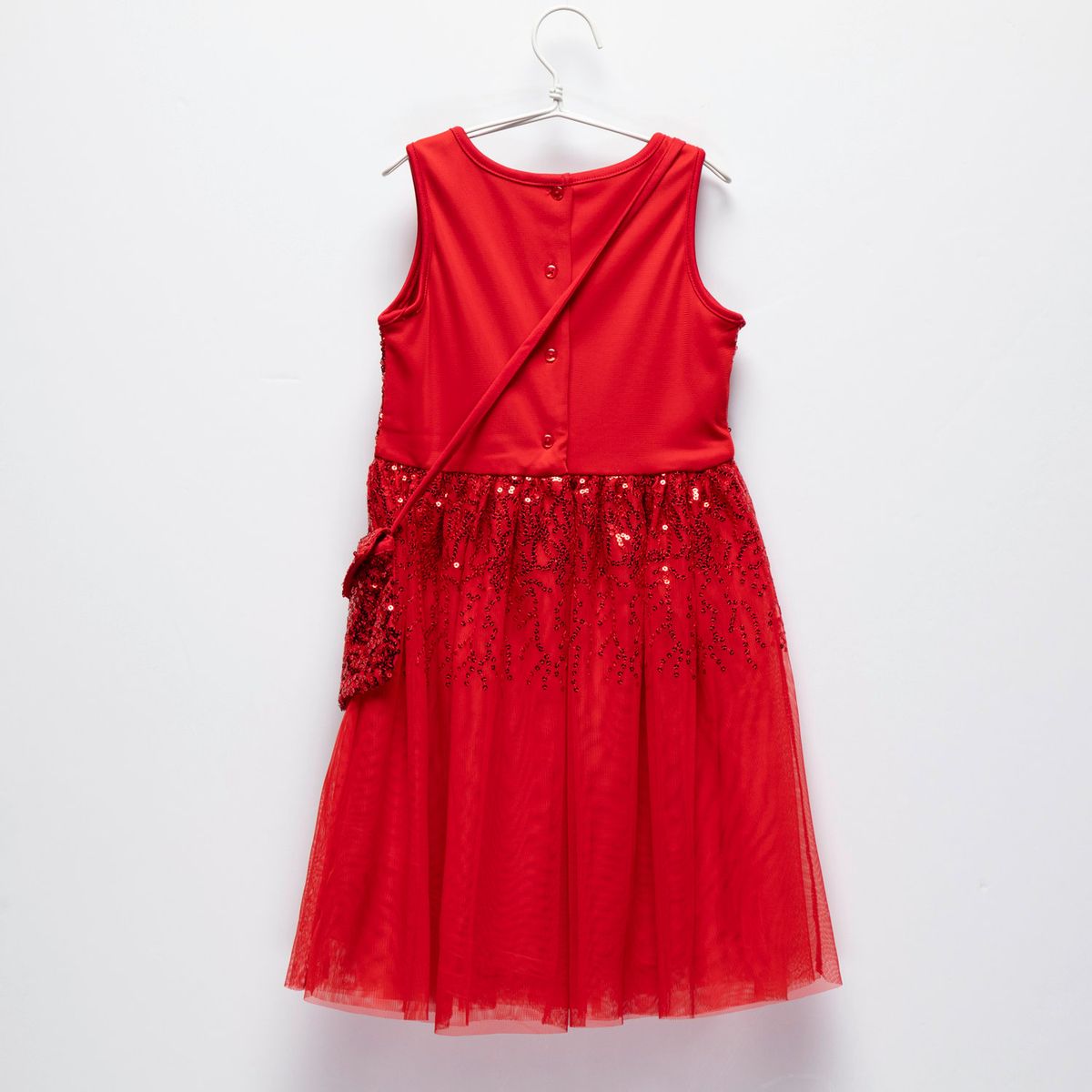 YAMP - Vestido Niña Brillante Con accesorio Yamp