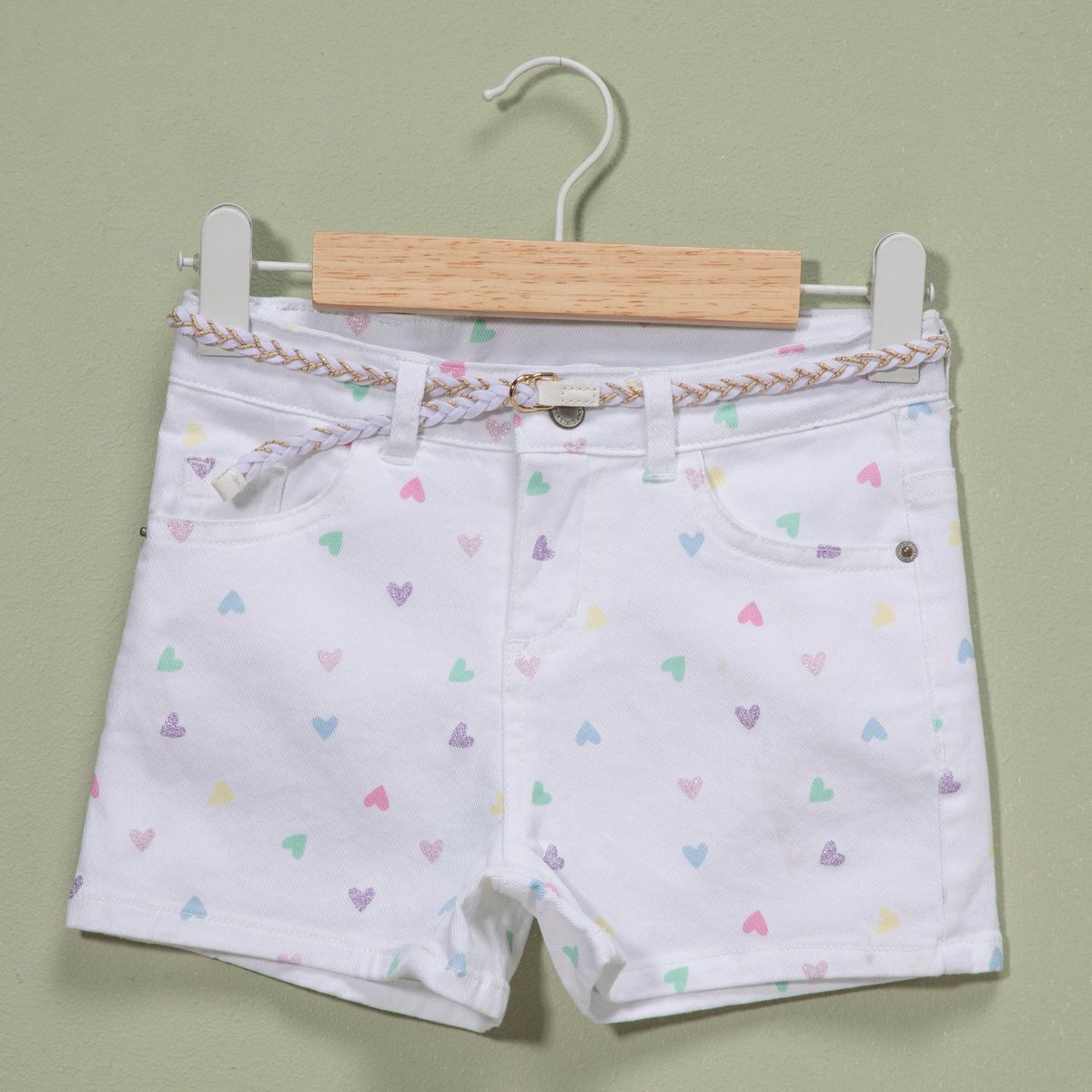 YAMP - Short Niña Con cinturón Algodón Yamp