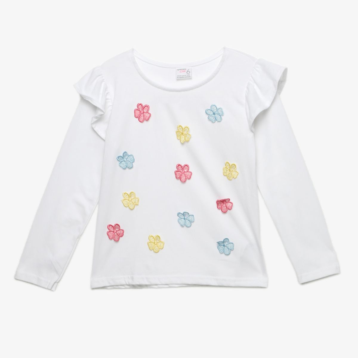 YAMP - Camiseta manga larga Niña con Estampado Algodón Yamp