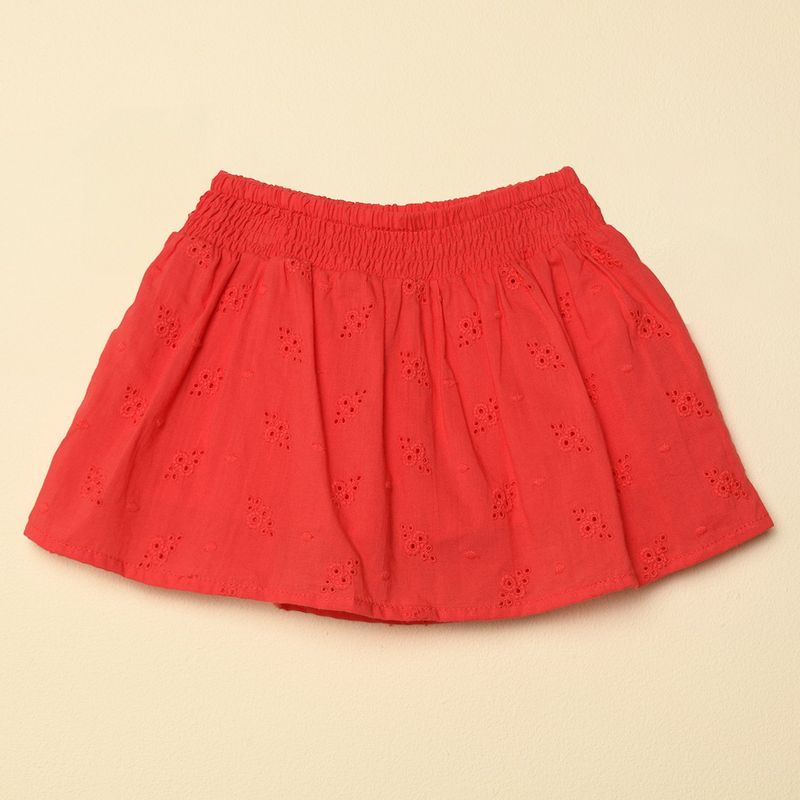 YAMP - Falda Niña Flores Algodón Yamp