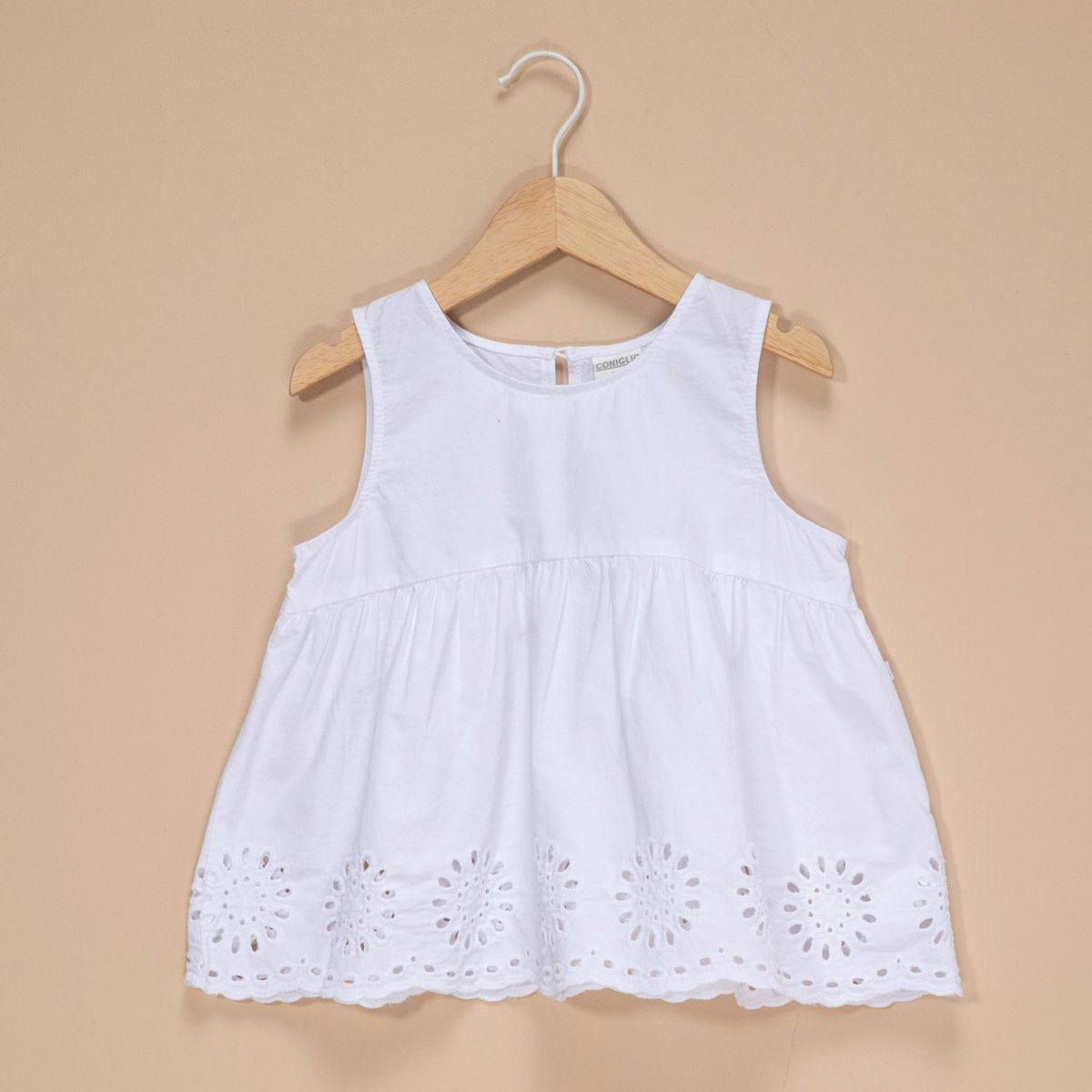 CONIGLIO - Blusa Niña con Ojalillo Algodón Coniglio