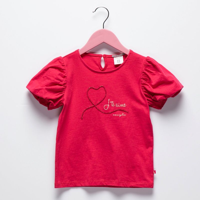 CONIGLIO - Camiseta Niña con Estampado Manga corta Coniglio