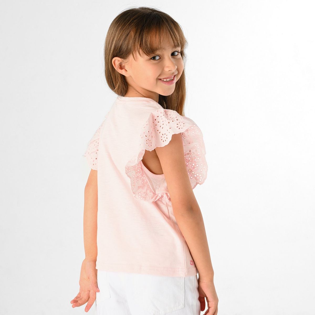 CONIGLIO - Camiseta Niña con Bordado Manga corta Coniglio