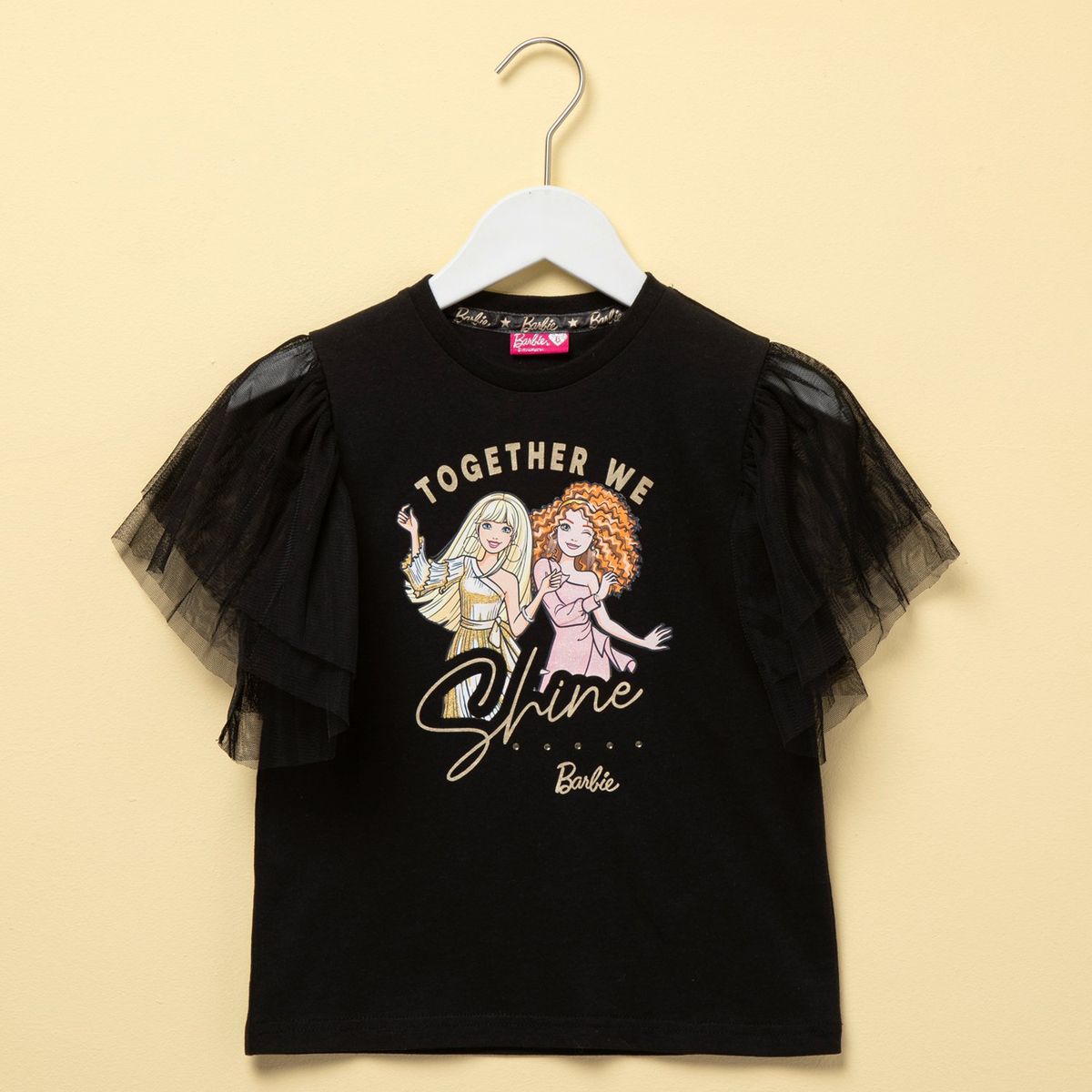 BARBIE - Camiseta Niña con Estampado Manga corta Algodón Barbie