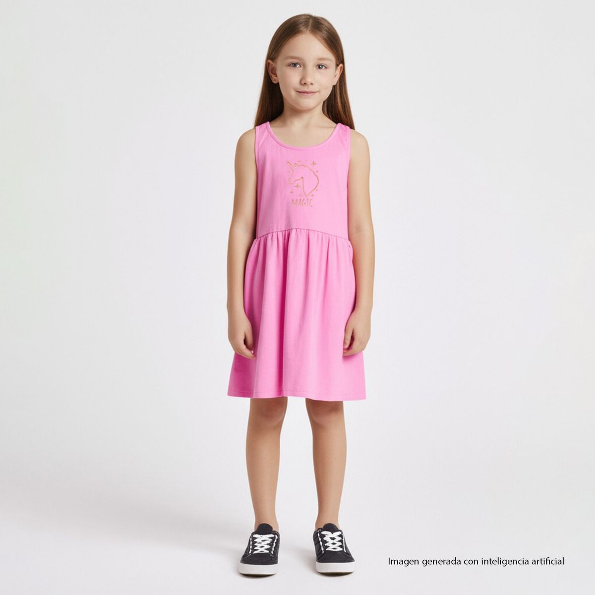 YAMP - Vestido para Niña en Algodón YAMP 