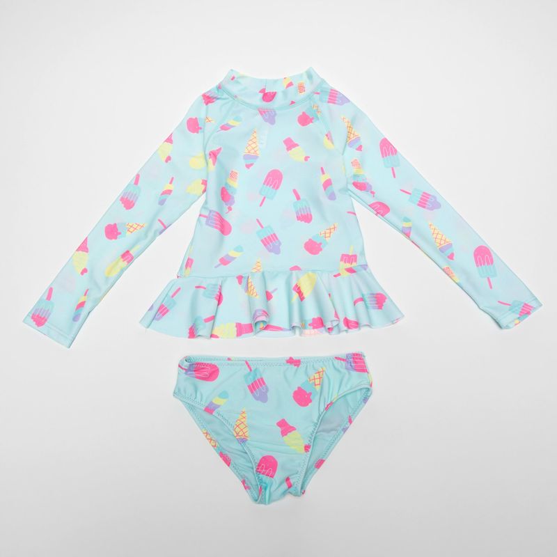 YAMP - Vestido de baño Niña con Estampado Manga larga Yamp