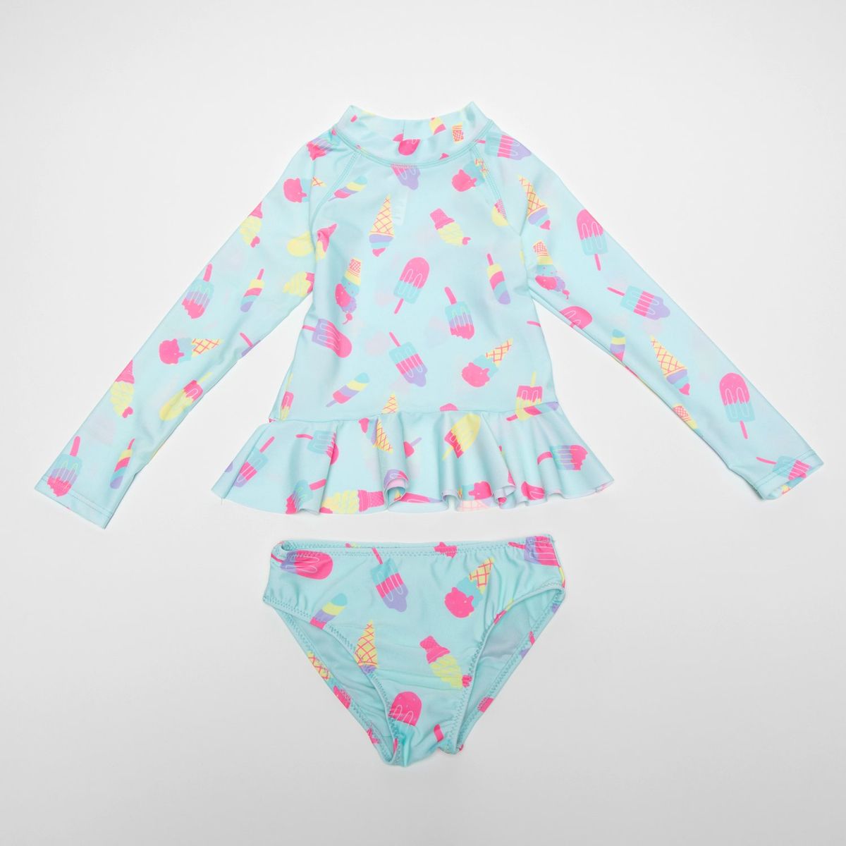 YAMP - Vestido de baño Niña con Estampado Manga larga Yamp