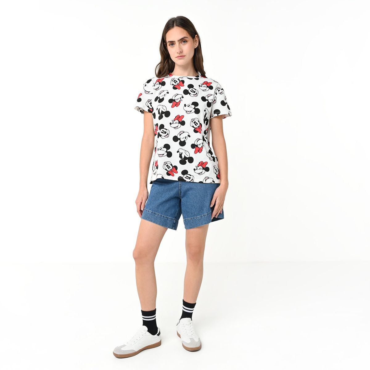 SYBILLA - Blusa Mujer Estampado Manga corta de Algodón Sybilla