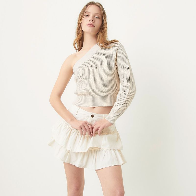 SYBILLA - Saco Mujer Tejido Crop Sybilla