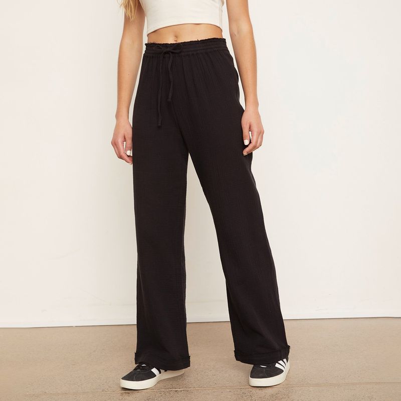 SYBILLA - Pantalón Palazzo Mujer Tiro medio Sybilla