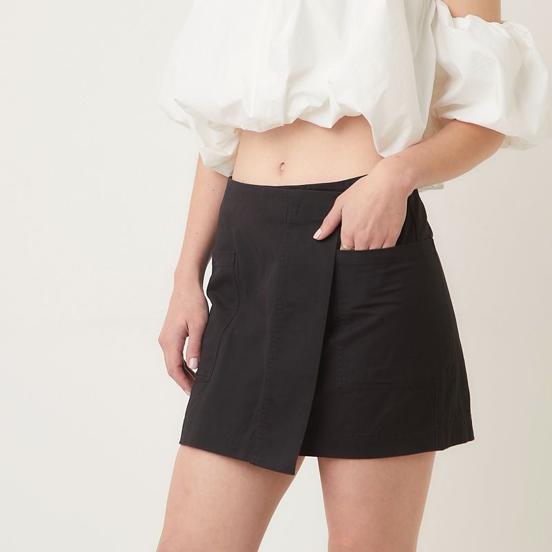 SYBILLA - Falda Mini Mujer Cargo de Algodón Sybilla