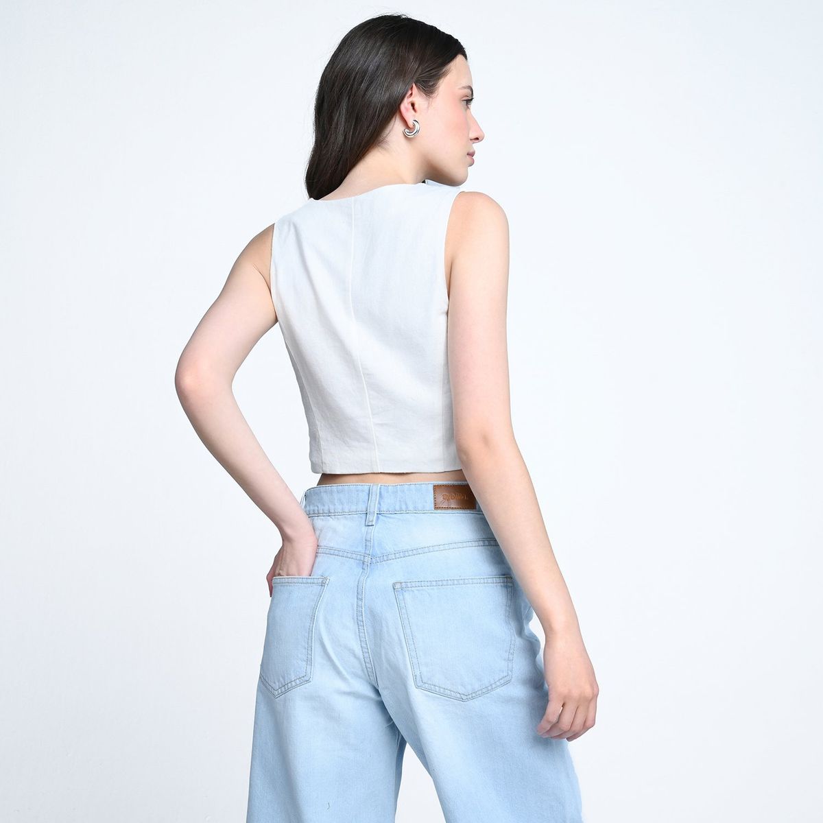 SYBILLA - Blusa Mujer Sin mangas Sybilla