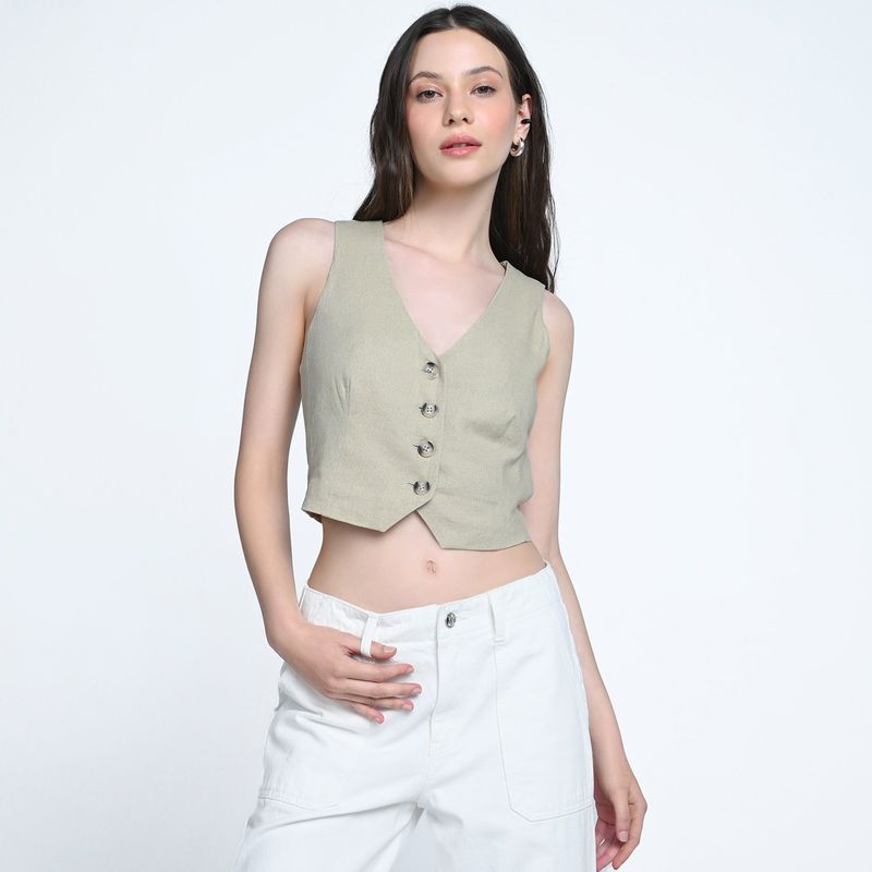 SYBILLA - Blusa Mujer Sin mangas Sybilla