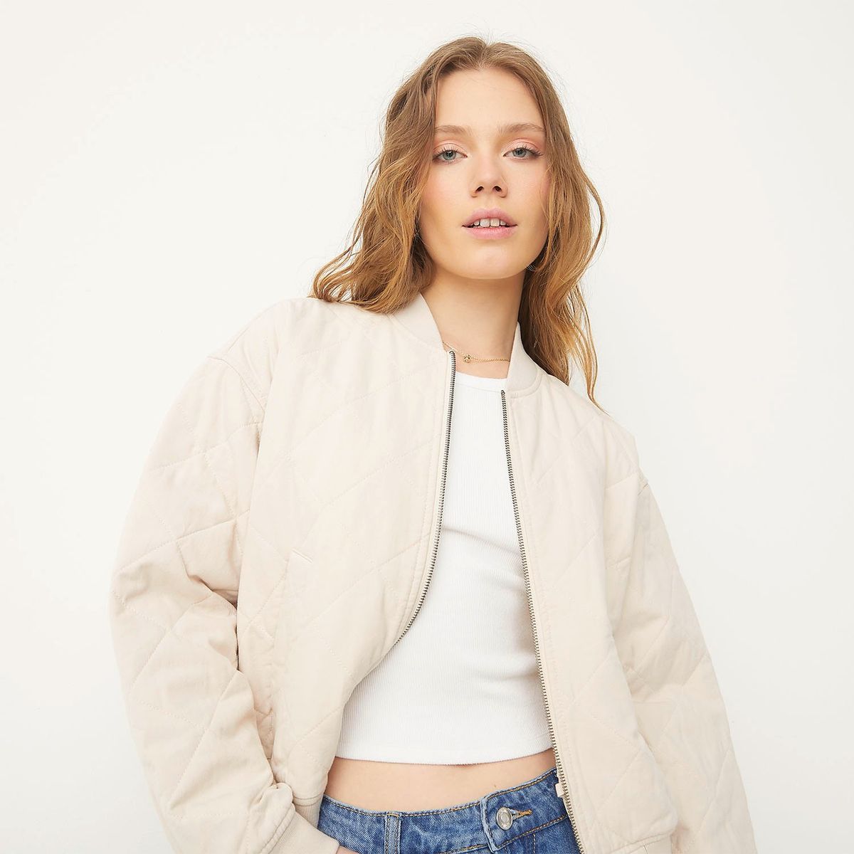 SYBILLA - Chaqueta Bomber Mujer de Algodón Sybilla