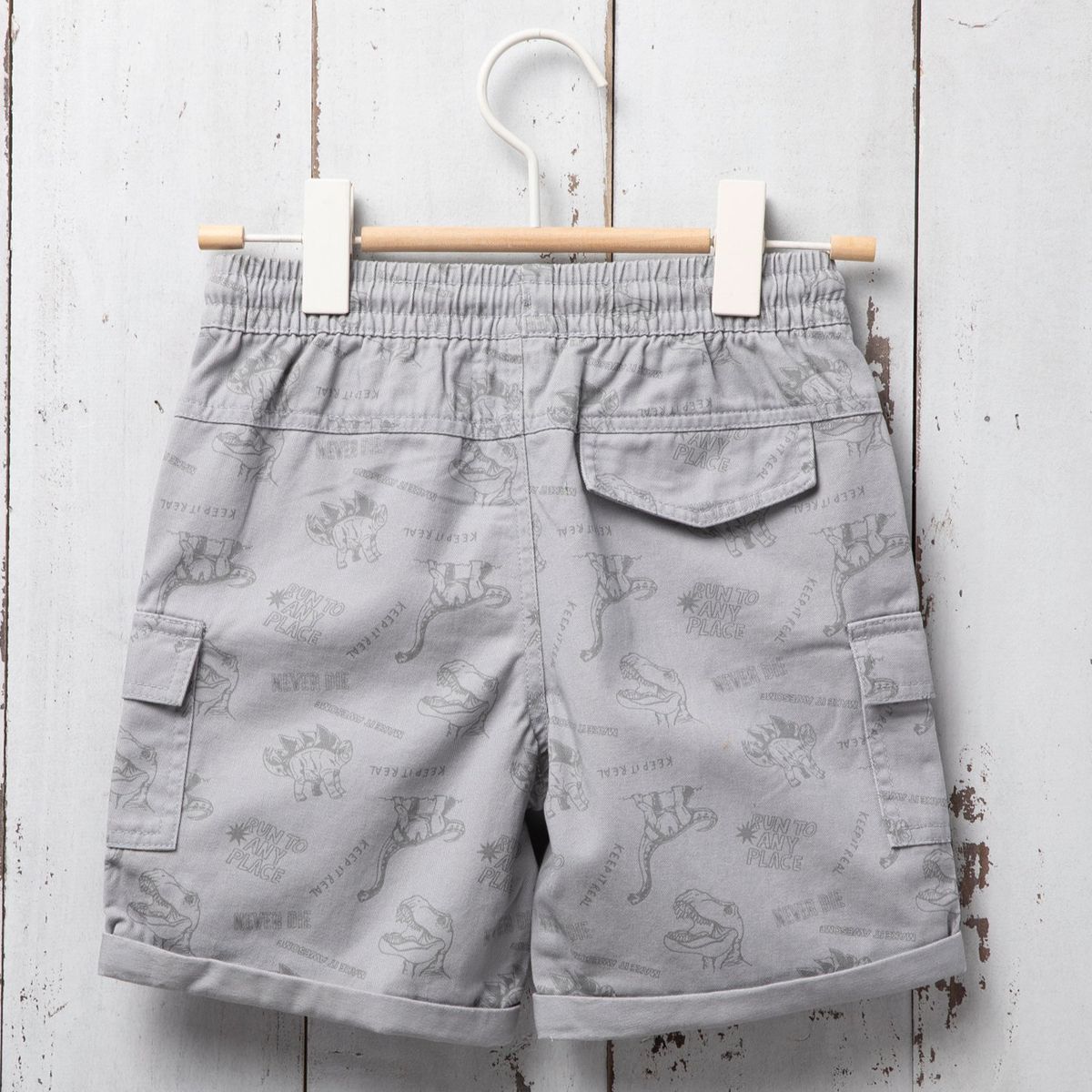 YAMP - Bermuda Niño Cintura elásticada de Algodón Yamp